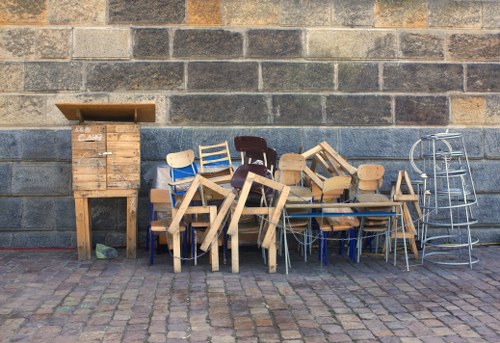 Furniture being cleared from a Brixton home