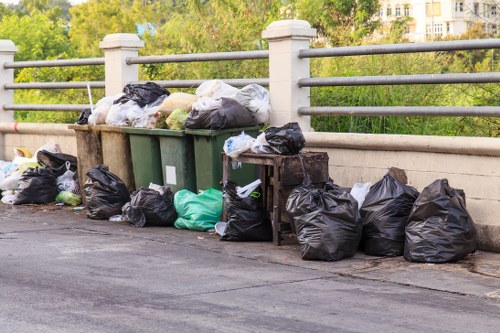 Residents disposing of old furniture in Brixton