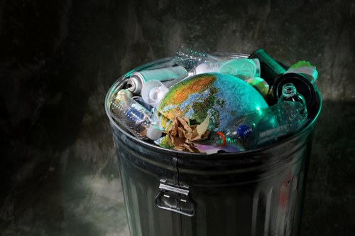 Various types of business waste